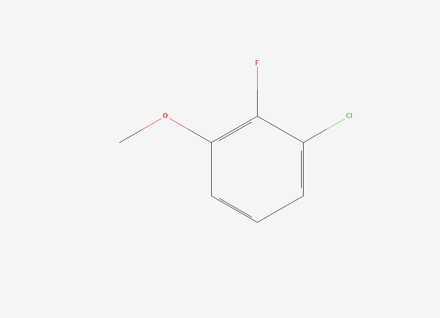 Two-dimensional chemical structure of 3-Chloro-2-fluoroanisole