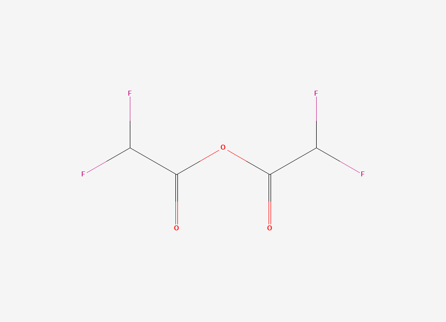 Two-dimensional chemical structure of Difluoroacetic anhydride