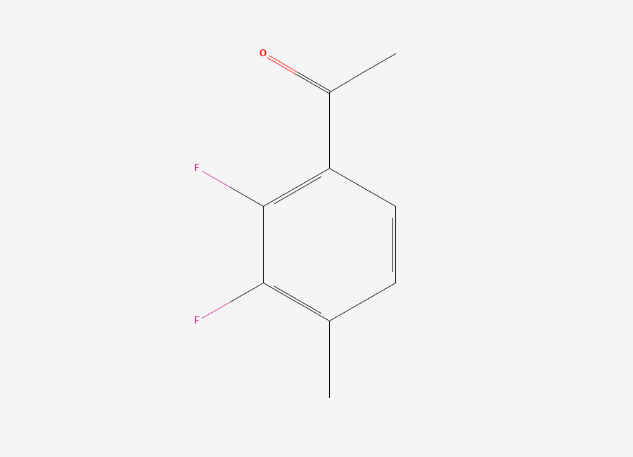 Two-dimensional chemical structure of 2',3'-Difluoro-4'-methylacetophenone