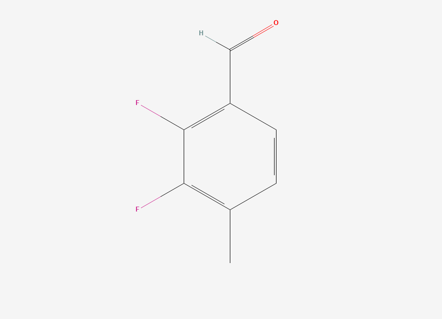 Two-dimensional chemical structure of 2,3-Difluoro-4-methylbenzaldehyde