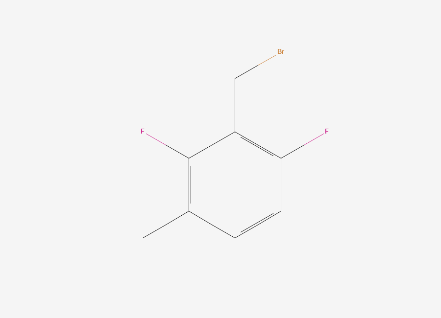 Two-dimensional chemical structure of 2-(Bromomethyl)-1,3-difluoro-4-methylbenzene