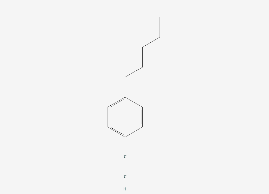 Two-dimensional chemical structure of 1-Ethynyl-4-pentylbenzene