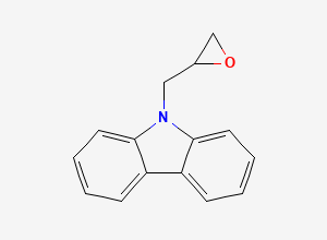 Two-dimensional chemical structure of 9-[(oxiran-2-yl)methyl]-9H-carbazole