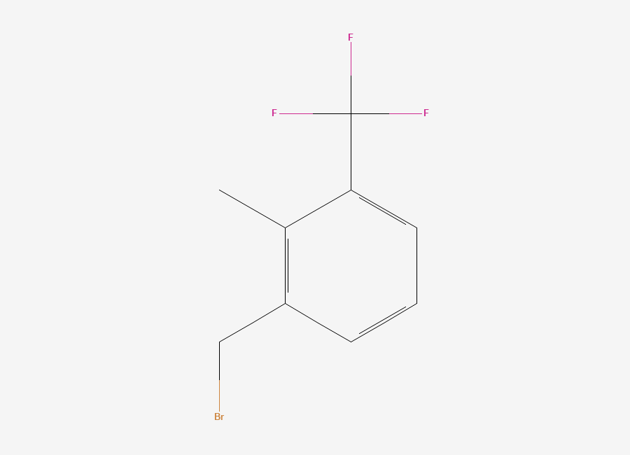 Two-dimensional chemical structure of 1-(Bromomethyl)-2-methyl-3-(trifluoromethyl)benzene