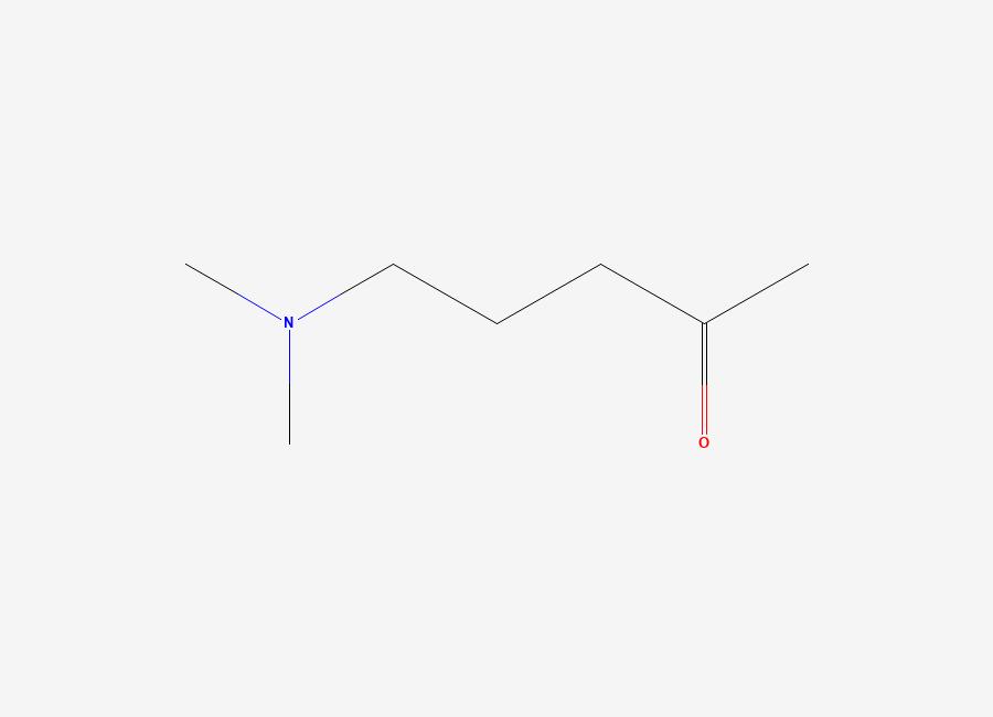 Two-dimensional chemical structure of 5-Dimethylamino-pentan-2-one