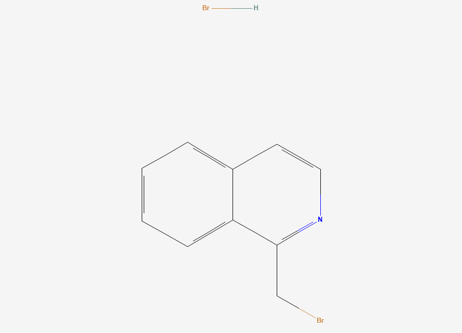 Two-dimensional chemical structure of 1-(bromomethyl)isoquinoline Hydrobromide