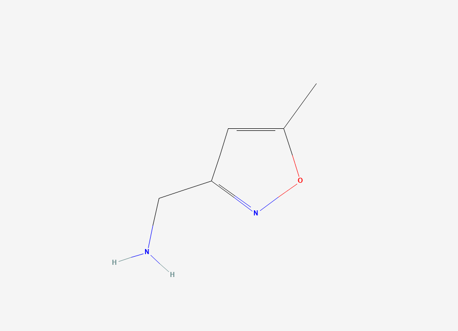 Two-dimensional chemical structure of 1-(5-Methyl-1,2-oxazol-3-yl)methanamine