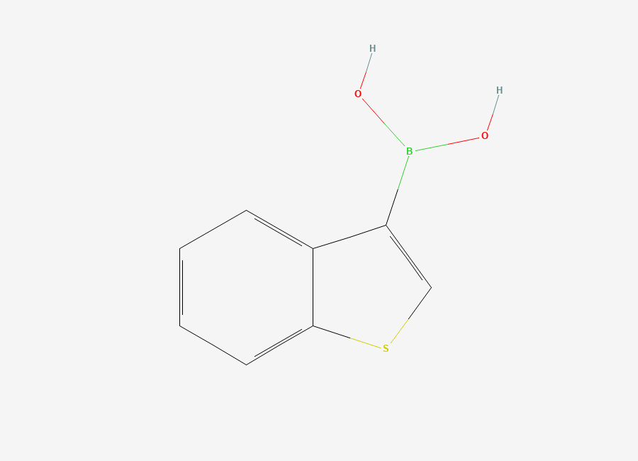 Two-dimensional chemical structure of (1-Benzothiophen-3-yl)boronic acid