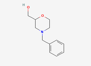 Two-dimensional chemical structure of (4-Benzylmorpholin-2-yl)methanol