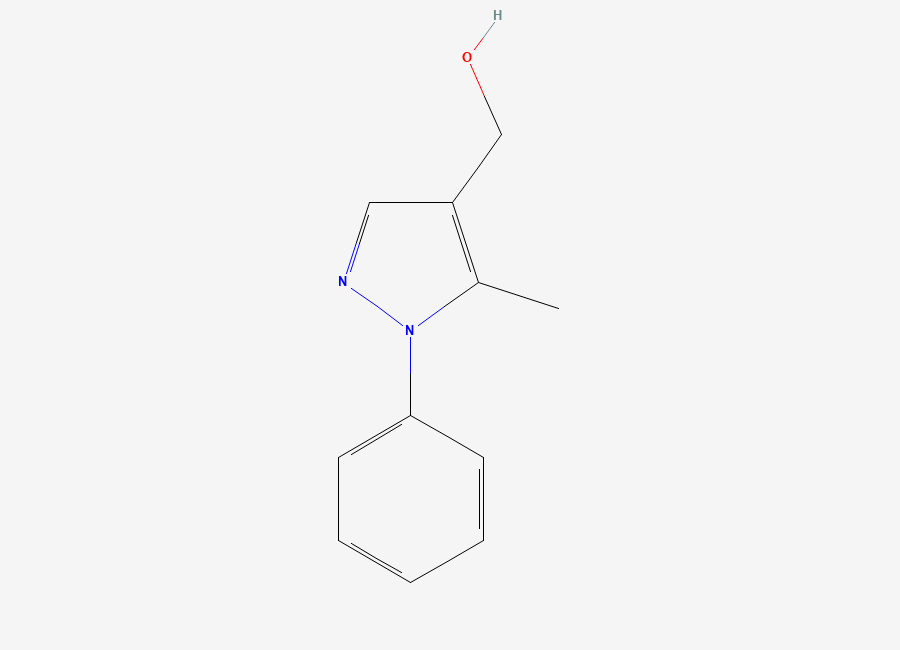 Two-dimensional chemical structure of 5-Methyl-1-phenyl-1H-pyrazole-4-methanol