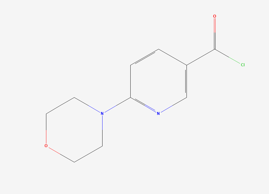 Two-dimensional chemical structure of 6-Morpholinonicotinoyl Chloride