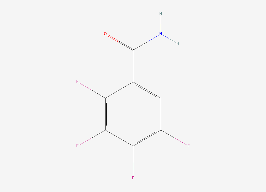Two-dimensional chemical structure of 2,3,4,5-Tetrafluorobenzamide