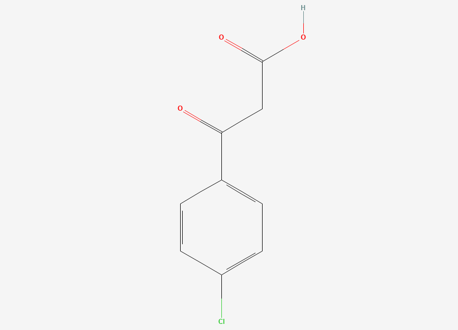 Two-dimensional chemical structure of 3-(4-Chlorophenyl)-3-oxopropanoic acid