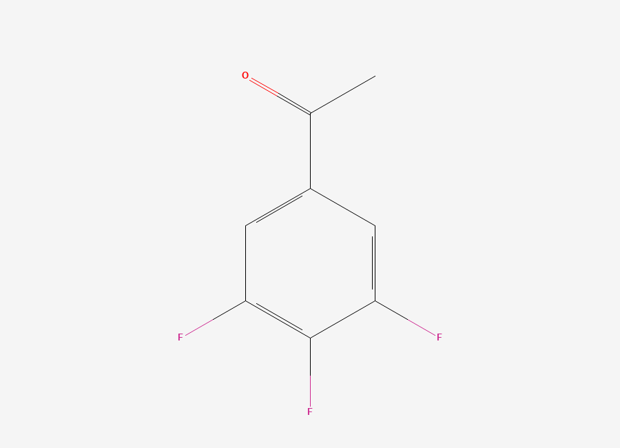 Two-dimensional chemical structure of 3',4',5'-Trifluoroacetophenone