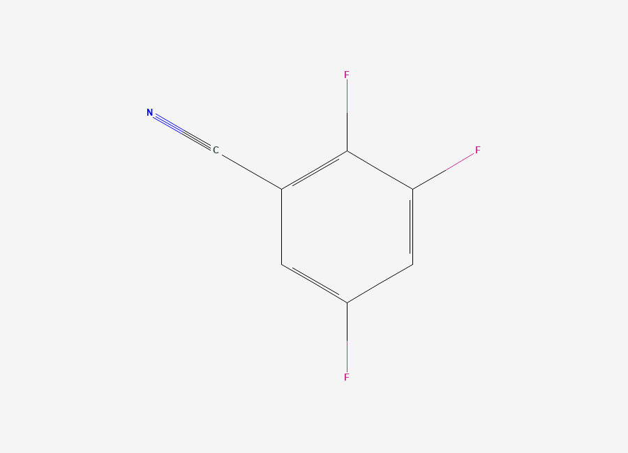 Two-dimensional chemical structure of 2,3,5-Trifluorobenzonitrile