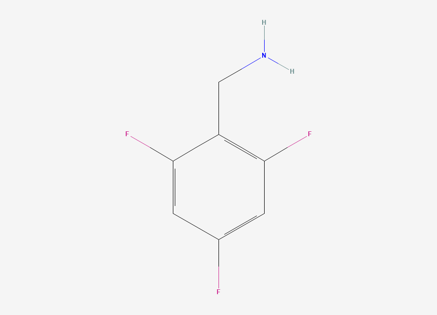 Two-dimensional chemical structure of 2,4,6-Trifluorobenzylamine