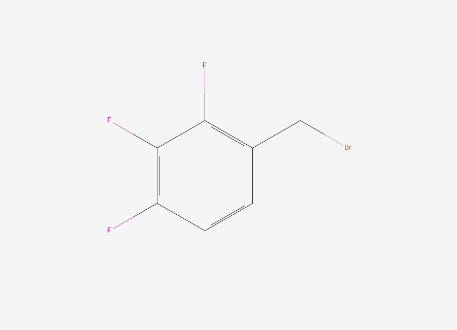 Two-dimensional chemical structure of 1-(Bromomethyl)-2,3,4-trifluorobenzene
