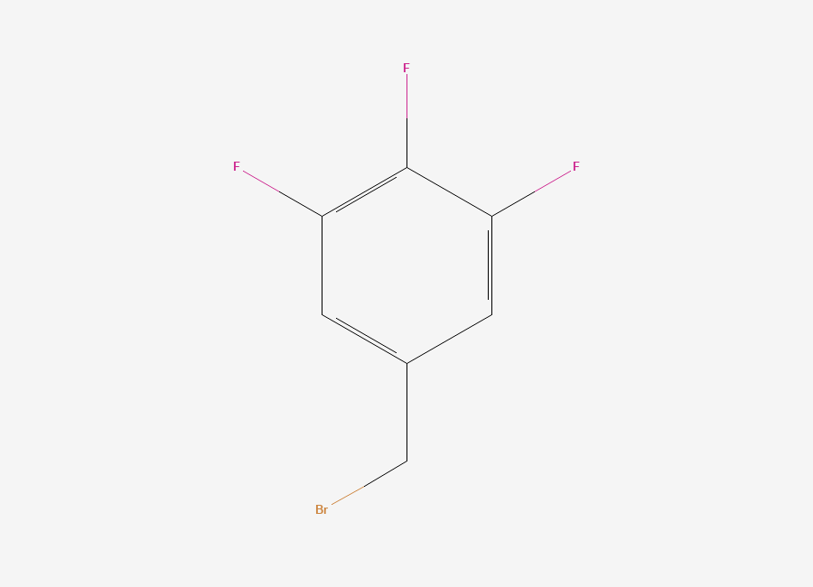Two-dimensional chemical structure of 3,4,5-Trifluorobenzyl bromide