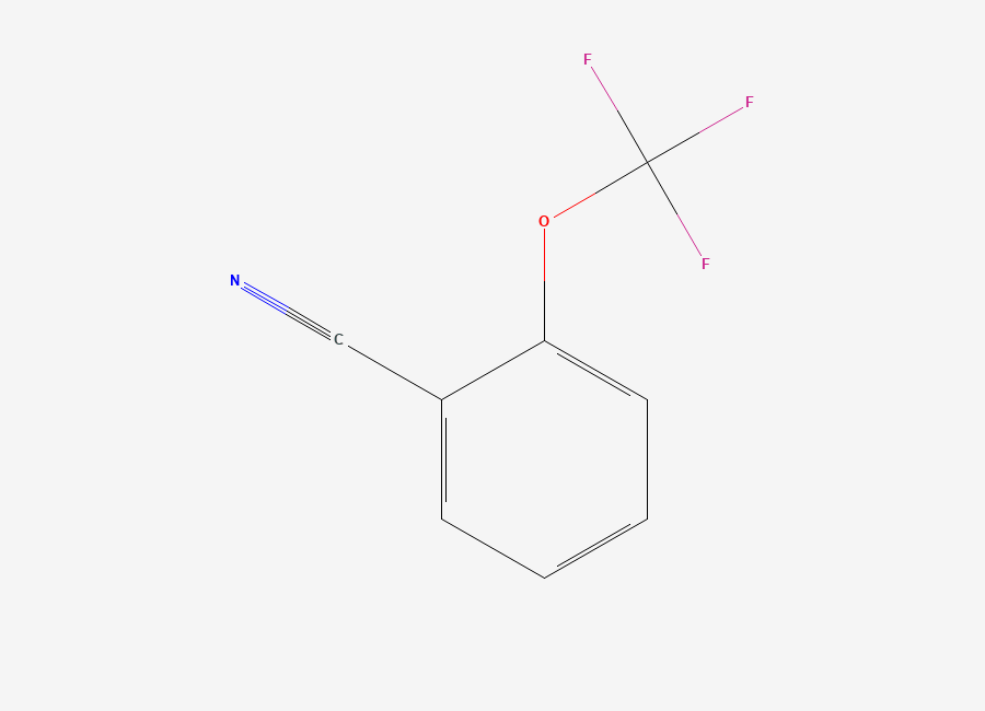 Two-dimensional chemical structure of 2-(Trifluoromethoxy)benzonitrile