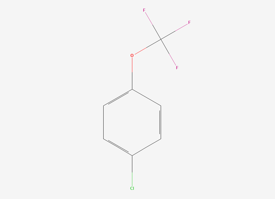 Two-dimensional chemical structure of 1-Chloro-4-(trifluoromethoxy)benzene