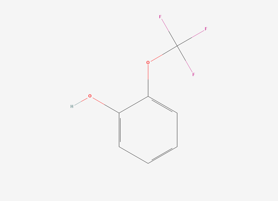 Two-dimensional chemical structure of 2-(Trifluoromethoxy)phenol
