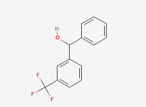 Two-dimensional chemical structure of 3-(Trifluoromethyl)benzhydrol