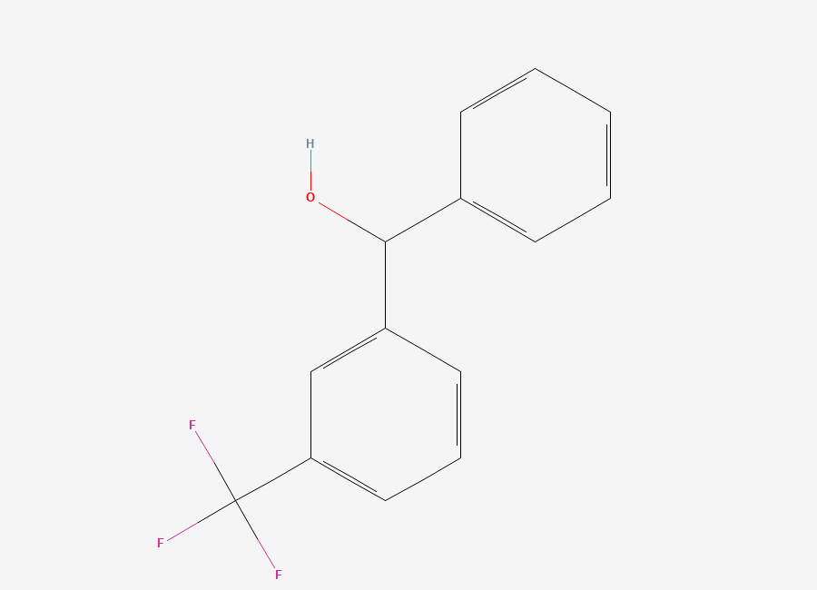 Two-dimensional chemical structure of 3-(Trifluoromethyl)benzhydrol