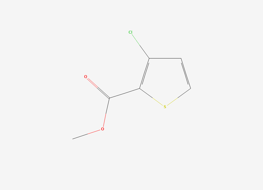 Two-dimensional chemical structure of Methyl 3-chlorothiophene-2-carboxylate