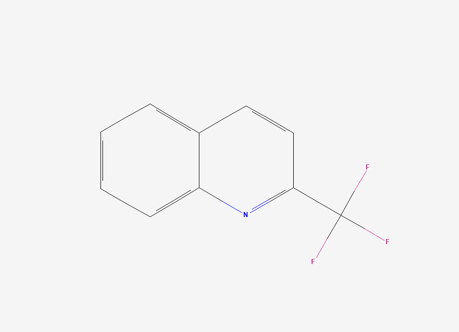 Two-dimensional chemical structure of 2-(Trifluoromethyl)quinoline