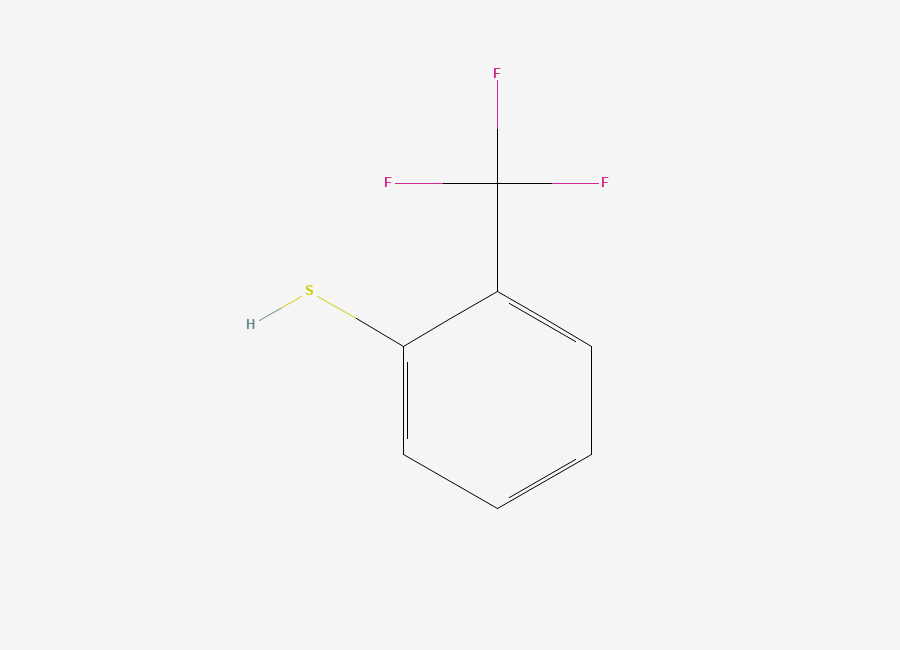 Two-dimensional chemical structure of 2-(Trifluoromethyl)benzenethiol