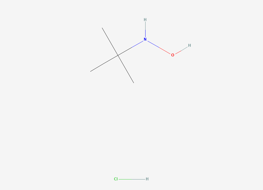 Two-dimensional chemical structure of N-tert-butylhydroxylamine hydrochloride