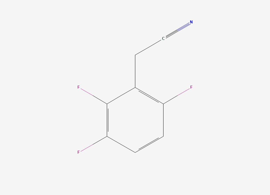 Two-dimensional chemical structure of 2,3,6-Trifluorophenylacetonitrile