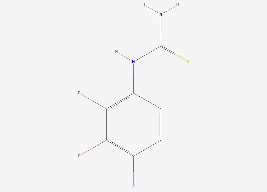 Two-dimensional chemical structure of 2,3,4-Trifluorophenylthiourea