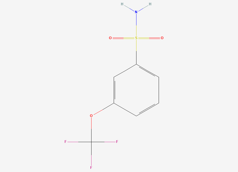Two-dimensional chemical structure of 3-(Trifluoromethoxy)benzenesulfonamide