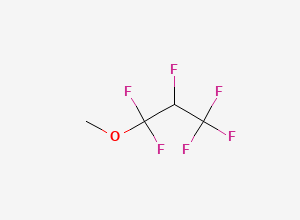 Two-dimensional chemical structure of 1,1,2,3,3,3-Hexafluoropropyl methyl ether