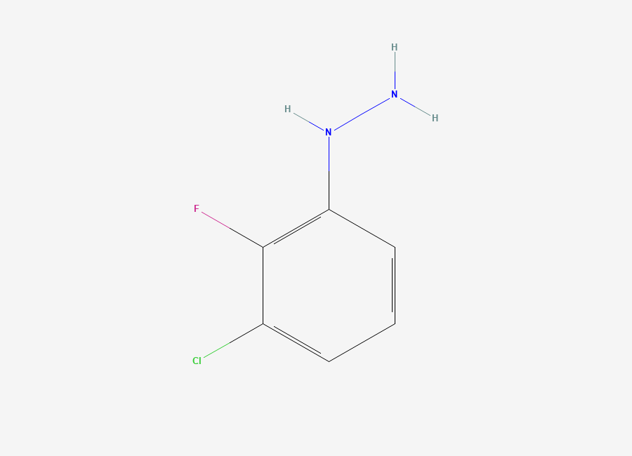 Two-dimensional chemical structure of (3-Chloro-2-fluorophenyl)hydrazine