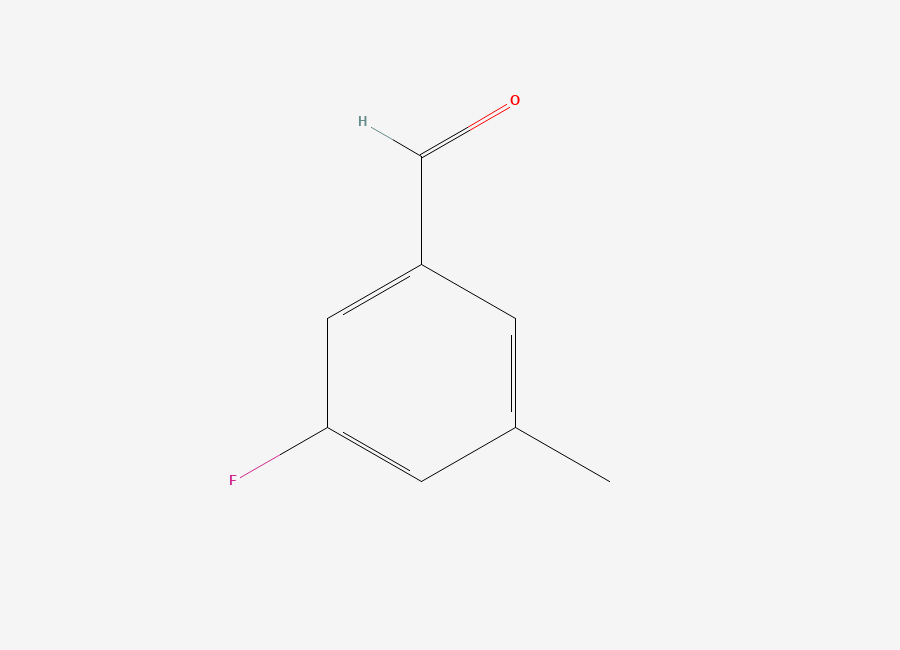 Two-dimensional chemical structure of 3-Fluoro-5-methylbenzaldehyde