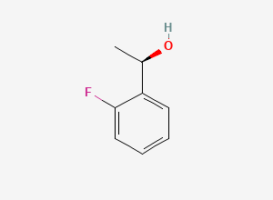 Two-dimensional chemical structure of (R)-1-(2-Fluorophenyl)ethanol