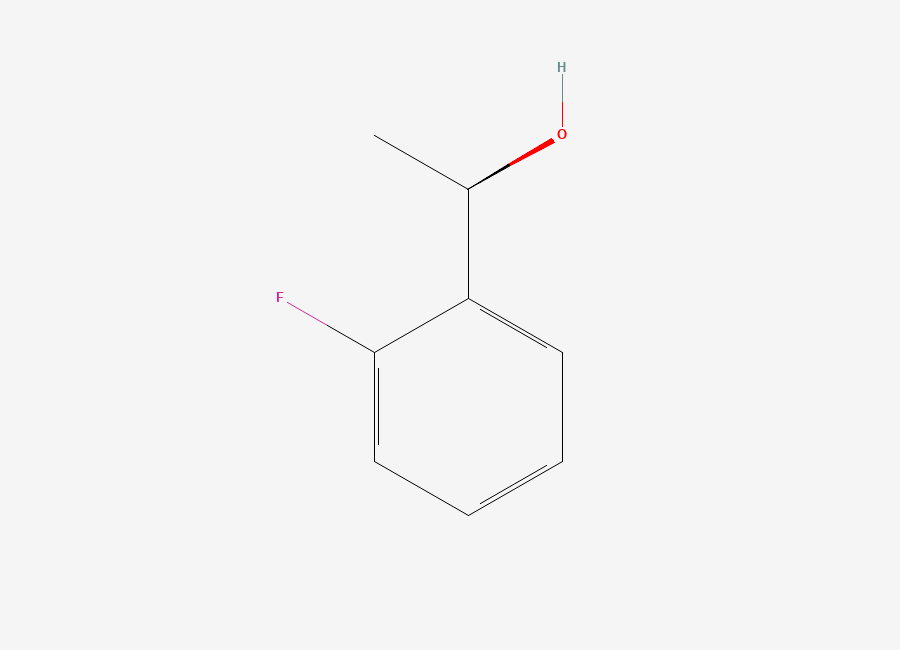 Two-dimensional chemical structure of (R)-1-(2-Fluorophenyl)ethanol
