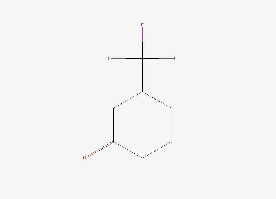 Two-dimensional chemical structure of 3-(Trifluoromethyl)cyclohexanone