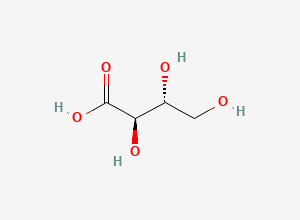 Two-dimensional chemical structure of Erythronic acid