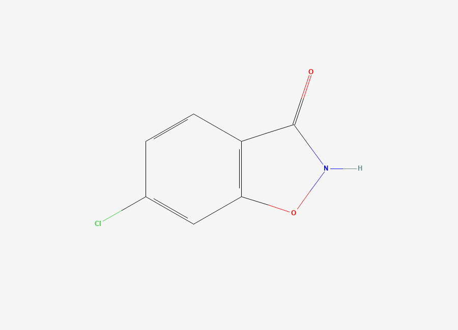 Two-dimensional chemical structure of 6-Chloro-3-hydroxy-1,2-benzisoxazole