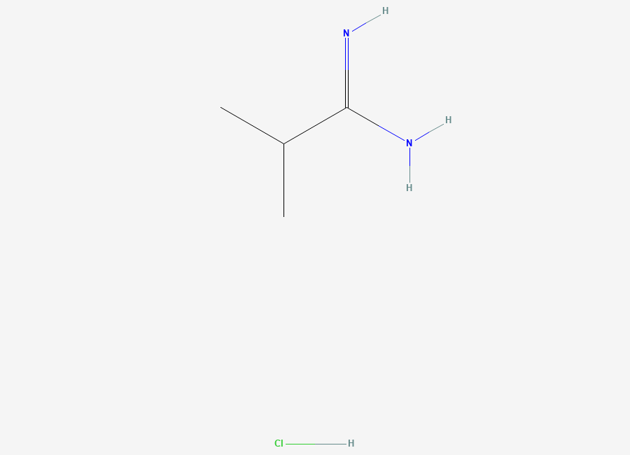 Two-dimensional chemical structure of 2-Methylpropanimidamide hydrochloride