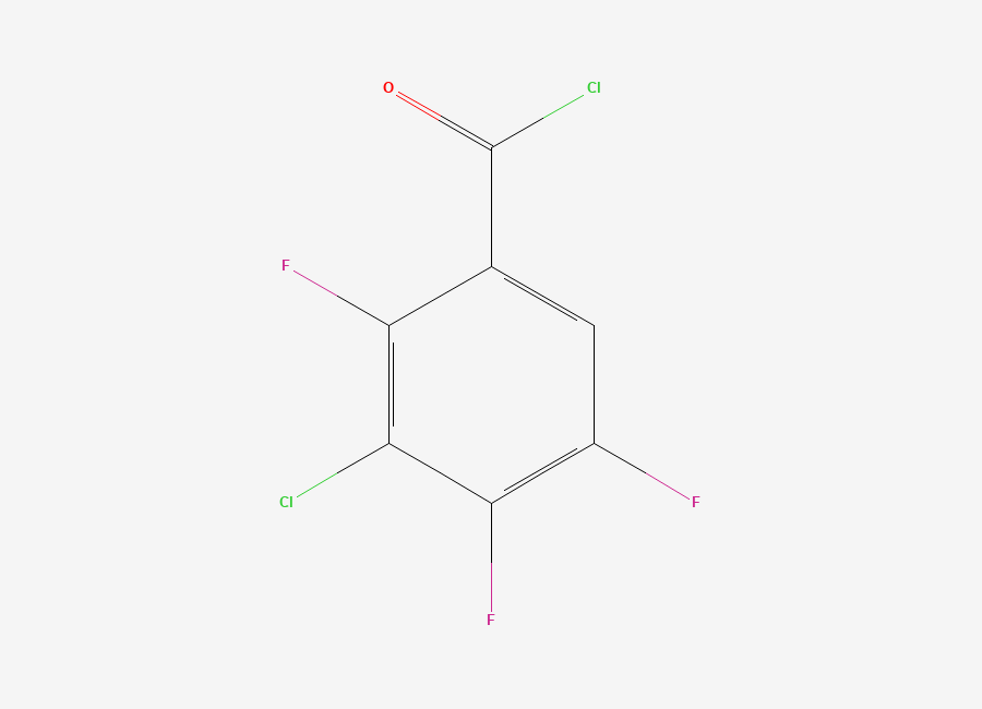 Two-dimensional chemical structure of 3-Chloro-2,4,5-trifluorobenzoyl chloride