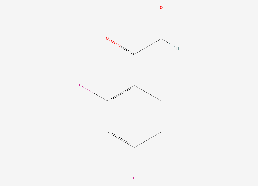 Two-dimensional chemical structure of 2-(2,4-Difluorophenyl)-2-oxoacetaldehyde