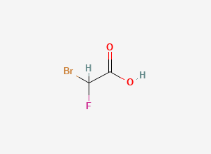 Two-dimensional chemical structure of Bromofluoroacetic acid