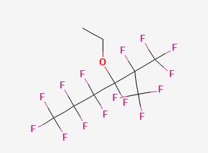 Two-dimensional chemical structure of 3-Ethoxyperfluoro(2-methylhexane)