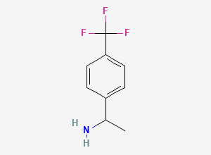 Two-dimensional chemical structure of 1-(4-Trifluoromethylphenyl)Ethylamine