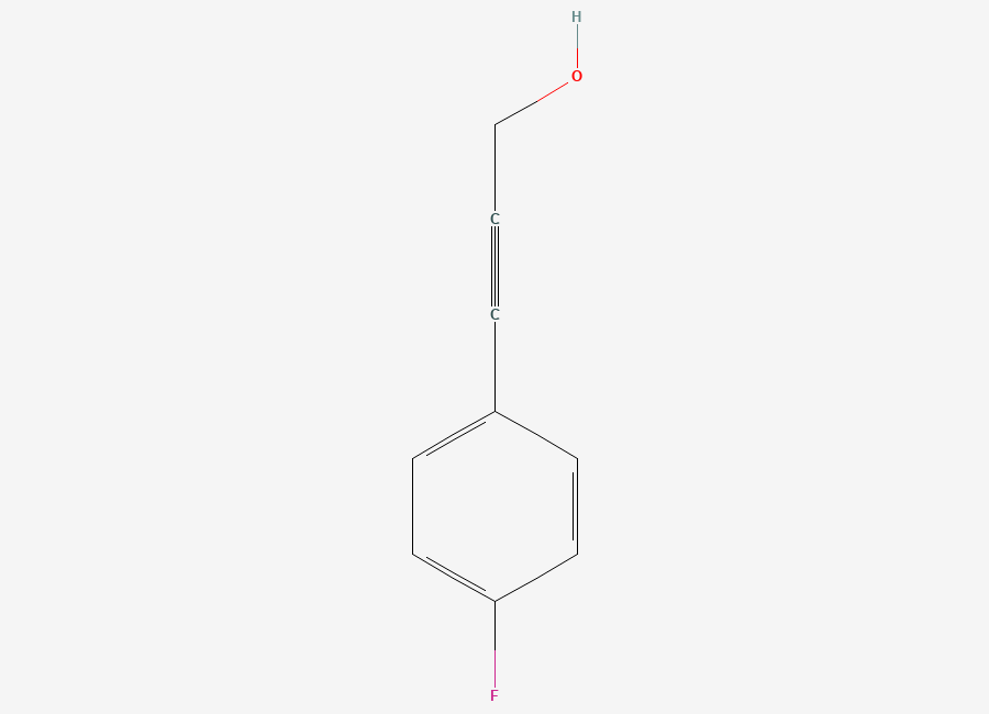 Two-dimensional chemical structure of 3-(4-Fluorophenyl)prop-2-yn-1-ol