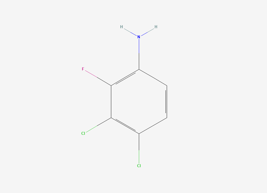 Two-dimensional chemical structure of 3,4-Dichloro-2-fluoroaniline